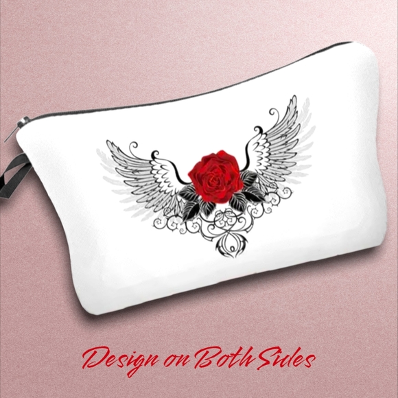 Red Rose Angel Cosmetics Bag - Picture 6 of 13